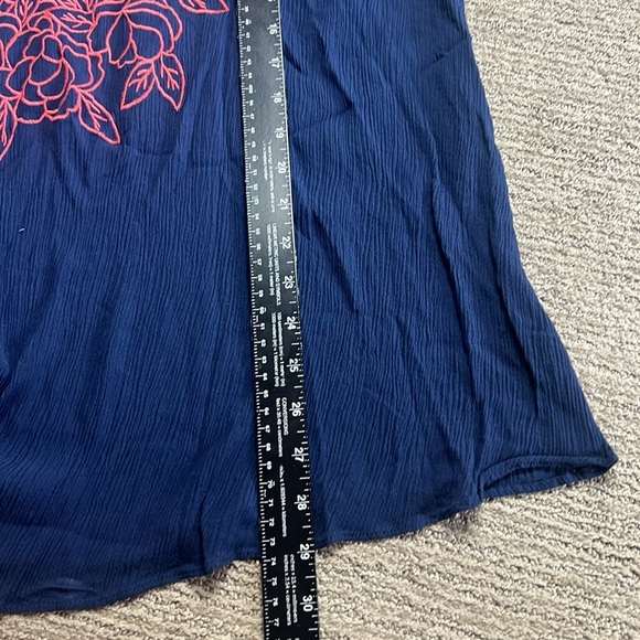 Torrid Sophie Gauze Embroidered Swing Cami Navy SZ 3X - Picture 8 of 8